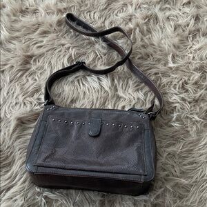 Lady Conceal Carry Delaney Crossbody Purse Bag Leather Brown whit Key